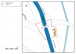Plan masse et de situation. © Région Bourgogne-Franche-Comté, Inventaire du patrimoine