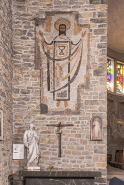 Revêtement mural croix d'autel © Région Bourgogne-Franche-Comté, Inventaire du patrimoine