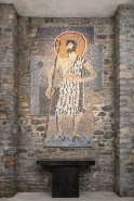 Revêtement mural autel © Région Bourgogne-Franche-Comté, Inventaire du patrimoine
