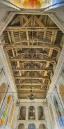 Fort chapelle charpente en bois © Région Bourgogne-Franche-Comté, Inventaire du patrimoine