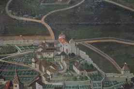 Peinture place forte enceinte © Région Bourgogne-Franche-Comté, Inventaire du patrimoine