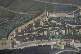 Peinture place forte enceinte © Région Bourgogne-Franche-Comté, Inventaire du patrimoine