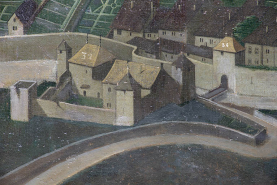 Peinture place forte enceinte © Région Bourgogne-Franche-Comté, Inventaire du patrimoine