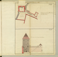 Enceinte tour © Archives municipales, Besançon