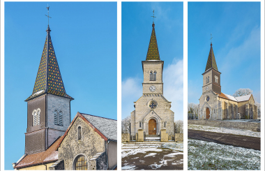 Eglise de la commune de Fay-en-Montagne © T. Kuntz, Région Bourgogne-Franche-Comté, service Inventaire et Patrimoine, 2024.