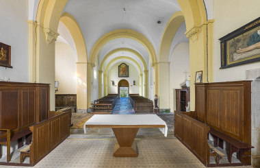Vue d'ensemble depuis le choeur © phot. T. Kuntz / Région Bourgogne-Franche-Comté, Inventaire du patrimoine, 2024
