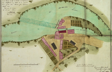 Plan des usines de Scey la ville ou en Varais [...] et de l'emplacement d'une tréfilerie à y établir [...], 1823. © Région Bourgogne-Franche-Comté, Inventaire du patrimoine