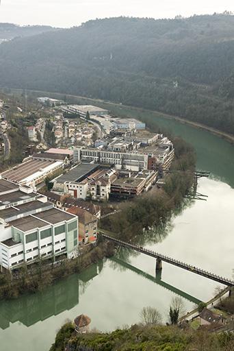 Besançon (25) : usine de la Rhodiacéta en 2016 © phot. S. Dourlot / Région Bourgogne-Franche-Comté, Inventaire du patrimoine, 2016