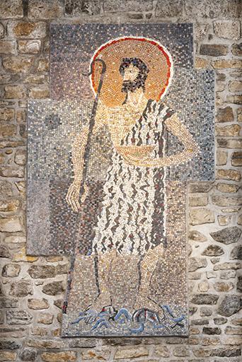 Besançon (25) : mosaïque dans l'église Saint-Joseph © phot. A. Thomas / Région Bourgogne-Franche-Comté, Inventaire du patrimoine, 2021