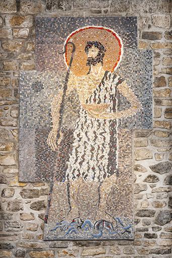 Besançon (25) : mosaïque dans l'église Saint-Joseph © phot. A. Thomas / Région Bourgogne-Franche-Comté, Inventaire du patrimoine, 2021 Besançon (25) : mosaïque dans l'église Saint-Joseph © phot. A. Thomas / Région Bourgogne-Franche-Comté, Inventaire du patrimoine, 2021