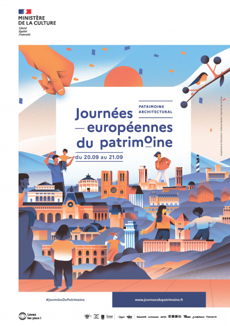 Affiche JEP 2025 © Ministère de la Culture. Affiche JEP 2025 © Ministère de la Culture.