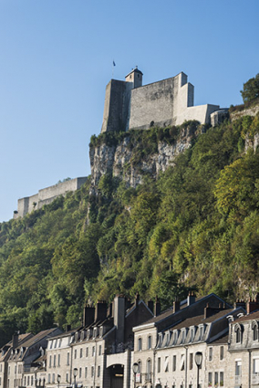Citadelle de Besançon (25) : le front royal vu depuis Tarragnoz