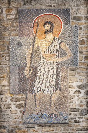 Besançon (25) : mosaïque dans l'église Saint-Joseph