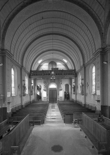 La nef vue depuis le choeur. © Région Bourgogne-Franche-Comté, Inventaire du patrimoine