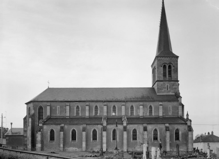 Elévation gauche. © Région Bourgogne-Franche-Comté, Inventaire du patrimoine
