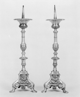 Paire de chandeliers. © Région Bourgogne-Franche-Comté, Inventaire du patrimoine