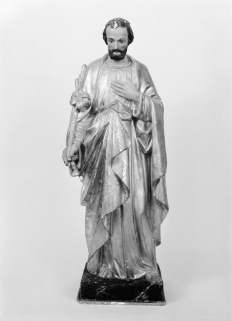 Statue de Saint Joseph : vue de face. © Région Bourgogne-Franche-Comté, Inventaire du patrimoine