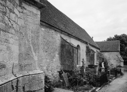 Nef, mur droit. © Région Bourgogne-Franche-Comté, Inventaire du patrimoine