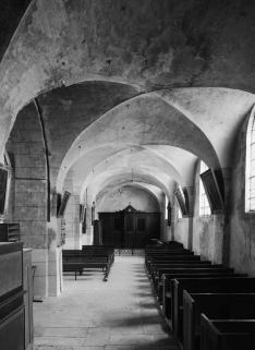Vue du bas-côté gauche, depuis la chapelle. © Région Bourgogne-Franche-Comté, Inventaire du patrimoine