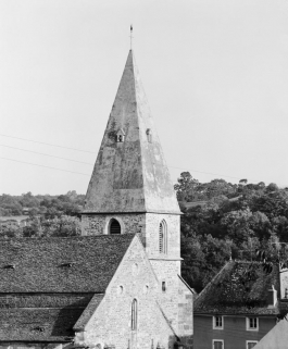 Le clocher, de 3/4 gauche. © Région Bourgogne-Franche-Comté, Inventaire du patrimoine