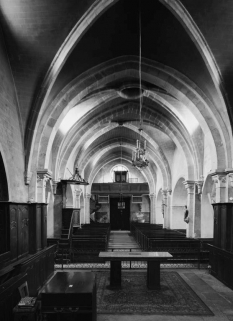 Vaisseau central, depuis le choeur. © Région Bourgogne-Franche-Comté, Inventaire du patrimoine