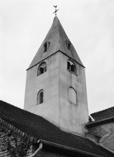 Clocher : faces postérieure et gauche. © Région Bourgogne-Franche-Comté, Inventaire du patrimoine
