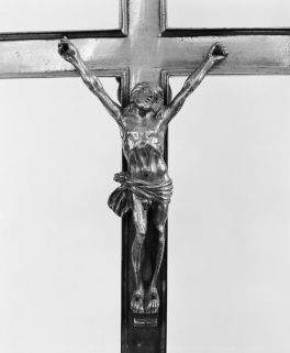 Détail du Christ. © Région Bourgogne-Franche-Comté, Inventaire du patrimoine