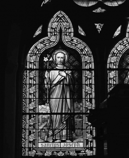 Détail de la lancette gauche. © Région Bourgogne-Franche-Comté, Inventaire du patrimoine