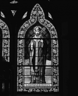 Détail de la lancette droite. © Région Bourgogne-Franche-Comté, Inventaire du patrimoine