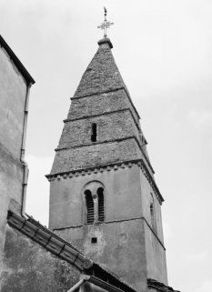 Clocher, face antérieure. © Région Bourgogne-Franche-Comté, Inventaire du patrimoine