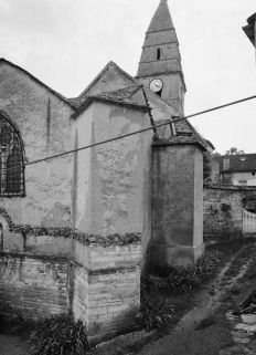 Elévation gauche du choeur et du chevet. © Région Bourgogne-Franche-Comté, Inventaire du patrimoine
