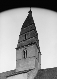 Clocher, face gauche. © Région Bourgogne-Franche-Comté, Inventaire du patrimoine
