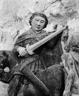 Détail du saint. © Région Bourgogne-Franche-Comté, Inventaire du patrimoine