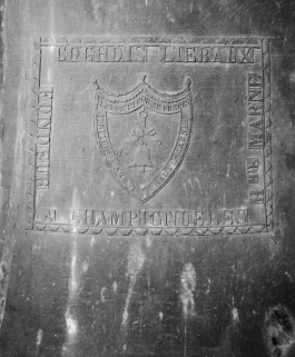 Détail de la marque du fondeur. © Région Bourgogne-Franche-Comté, Inventaire du patrimoine