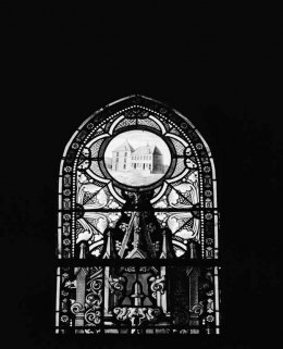 Vitraux n°5 : détail des parties supérieures. © Région Bourgogne-Franche-Comté, Inventaire du patrimoine