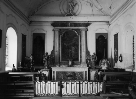 Vue d'ensemble de l'intérieur, depuis le porche. © Région Bourgogne-Franche-Comté, Inventaire du patrimoine