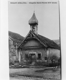 Chapelle Saint-Pierre (XVe siècle). Carte postale ancienne. © Région Bourgogne-Franche-Comté, Inventaire du patrimoine