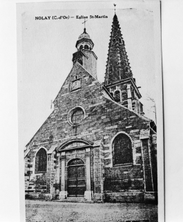 Elévation antérieure. Carte postale ancienne. © Région Bourgogne-Franche-Comté, Inventaire du patrimoine