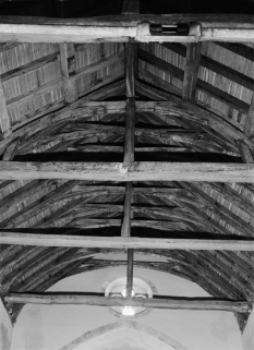 Charpente de la nef : détail. © Région Bourgogne-Franche-Comté, Inventaire du patrimoine