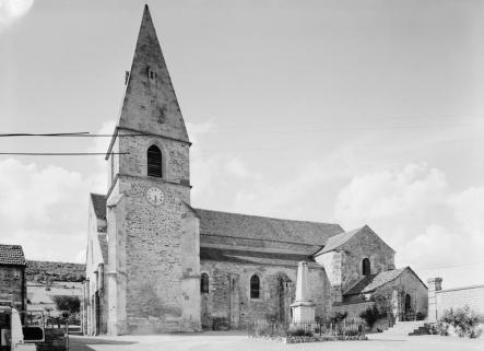 Elévation latérale droite. © Région Bourgogne-Franche-Comté, Inventaire du patrimoine