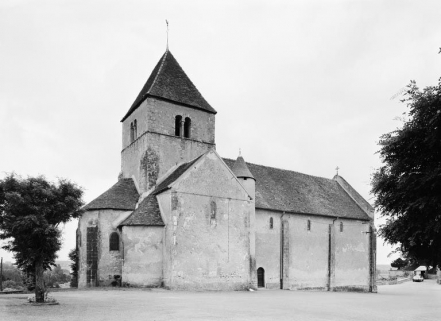 Elévation latérale gauche, vue prise du nord-est. © Région Bourgogne-Franche-Comté, Inventaire du patrimoine