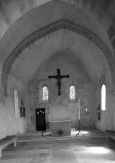 Choeur vu depuis la nef. © Région Bourgogne-Franche-Comté, Inventaire du patrimoine