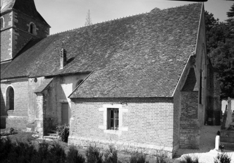 Elévation droite et sacristie © Région Bourgogne-Franche-Comté, Inventaire du patrimoine