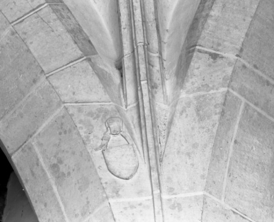 Travée sous clocher, angle postérieur gauche de la voûte © Région Bourgogne-Franche-Comté, Inventaire du patrimoine