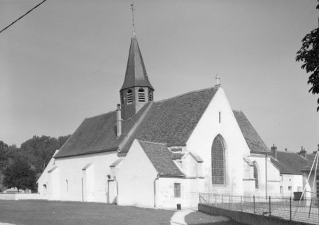 Elévation droite et chevet © Région Bourgogne-Franche-Comté, Inventaire du patrimoine