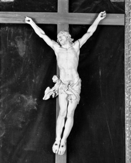 Détail du Christ © Région Bourgogne-Franche-Comté, Inventaire du patrimoine