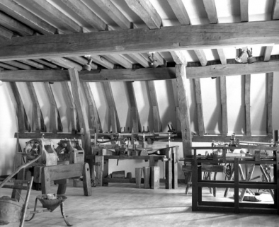 Charpente du niveau inférieur du comble. © Région Bourgogne-Franche-Comté, Inventaire du patrimoine