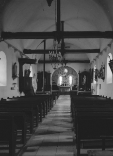 Vue intérieure prise de l'entrée © Région Bourgogne-Franche-Comté, Inventaire du patrimoine