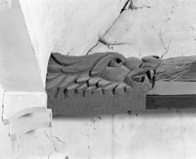 Charpente de la nef, détail du 5e entrait © Région Bourgogne-Franche-Comté, Inventaire du patrimoine