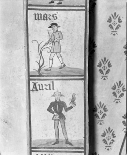 Choeur, arc doubleau, les travaux des mois: mars et avril © Région Bourgogne-Franche-Comté, Inventaire du patrimoine